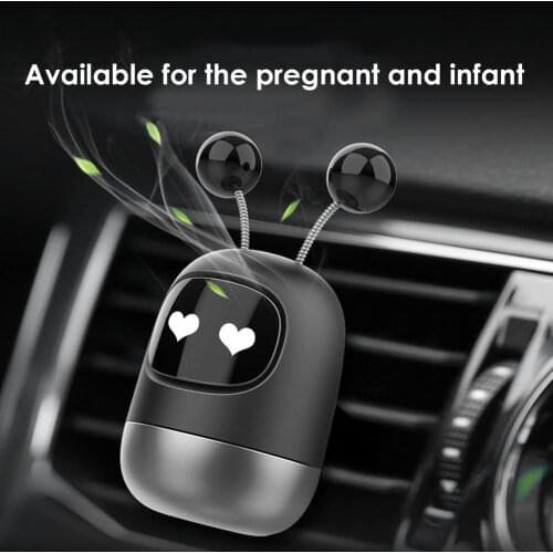 1pcs Car Aromatherapy Mini Robot Car Air Freshener Air Outlet Perfume Clip Solid Aromatherapy For Auto Interior Accessories