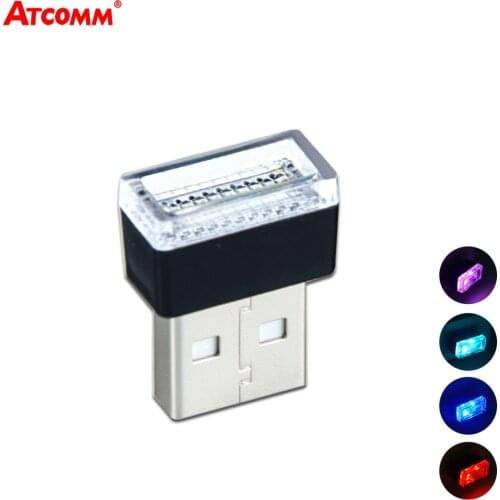 5V USB LED Night Lights For Car Laptop Keyboard Lighting White Red Blue 5 Colors Choices Atmosphere Illumination