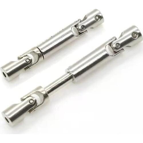 For 1/16 WPL D12 Henglong Feiyu JJRC RC Truck DIY Upgrade Parts 2pcs/set Metal Universal Joint Drive Shaft