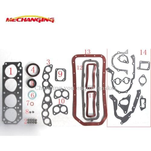 For TOYOTA CORONA 5R 5R-U Car Accessories Full Gasket Set Engine Parts Engine Gasket 04111-44034 04111-44038 50096900