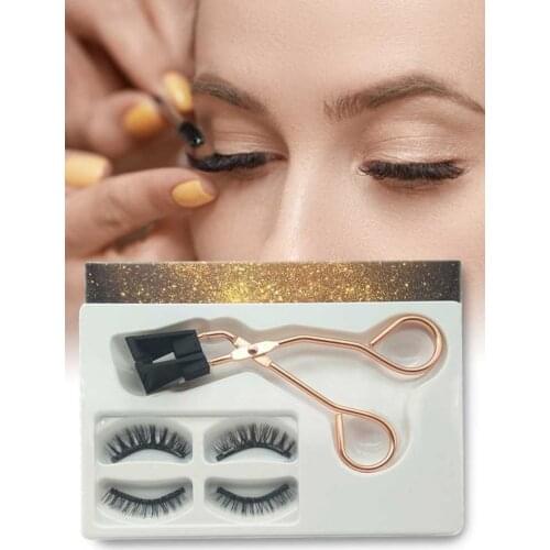 Dual Magnetic False Eyelashes 3D Eyelashes With Applicator Magnetic Eyelashes With Makeup Eyelashes Extended False Eyelashes