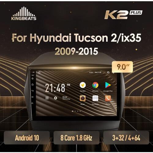 KingBeats Android 10 Octa-Core head unit HU 4G in Dash Car Radio Multimedia Video Player Navigation GPS For Hyundai Tucson 2 LM IX35 2009 - 2015 no dvd 2 din Double Din Android Car Stereo 2din