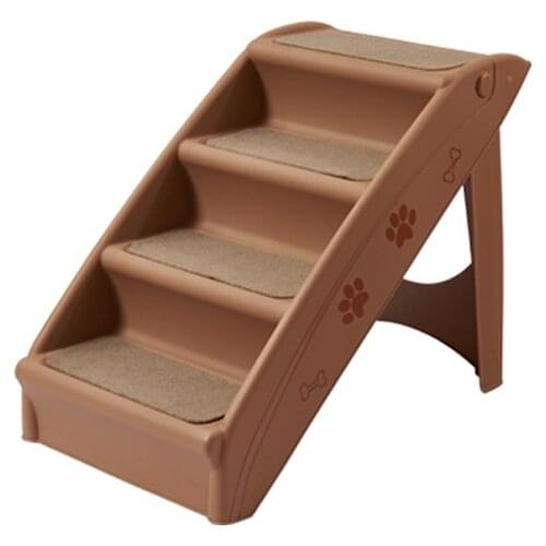 Pet Stairs Folding Small Dogs Dog Supplies Plastic Pet Climbing Ladder Non-slip Dog Climbing Ladder