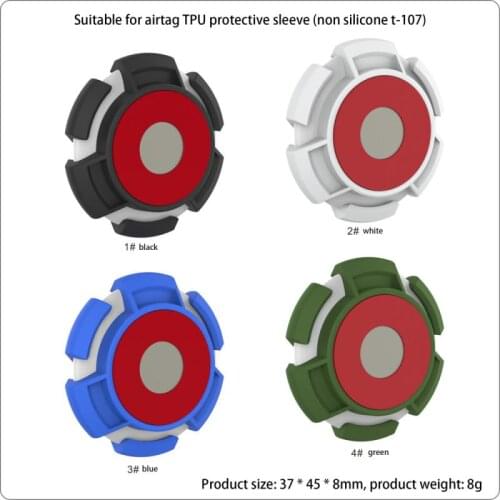 Magnetic Stickers Protective Cover For Apple Airtag Locator Tracker Device TPU Protective Sleeve Cover For Apple Airtag Case