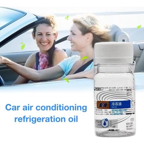 Freezer Oil Snow Oil R134a 40ML Freezer Oil Snow R134a Car Air Conditioning Refrigeration Compressor Oil Addition Agent