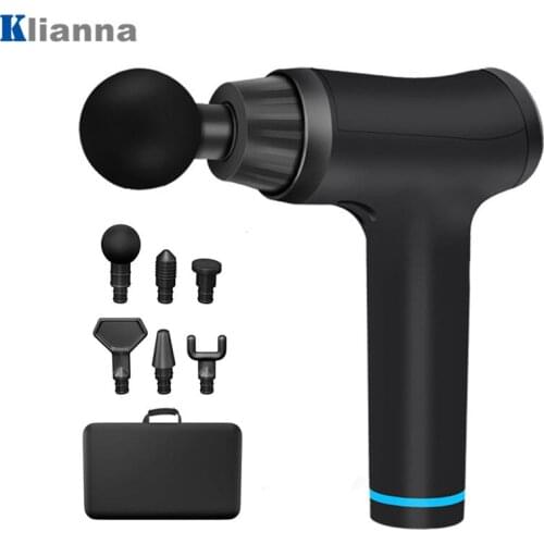 Massage Gun Deep Muscle Relaxation Body Neck Massage Exercising Slimming Shaping Fascial Gun Fitness Equipment for Pain Relief