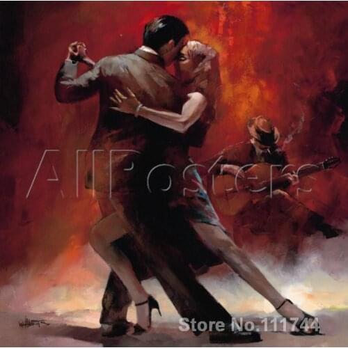 Wall art Tango Argentino II by Willem Haenraets decorative paintings Handmade High quality
