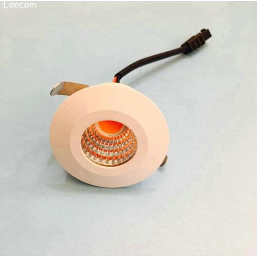 Mini LED Einbaustrahler 1PCS 3W mit Trafo Stecksystem Einbauspot Deckenspots Einbauleuchten Einbaurahmen (Warmweiß rund) [Energi