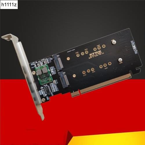 PCI Express 3.0 x16 to 4Port M.2 NVME SSD Adapter Raid Card VROC Riser Card Support 2230 2242 2260 2280 M.2 NVME AHCI SSD for PC