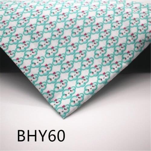 Half yard 45*140cm clould cartoon print polyester cotton fabric mask 60