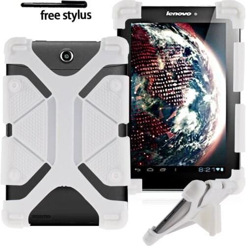 Silicone Case for Lenovo Tab E10 M10/Tab 2 3 4 10.1/Tab 2 A10-70 Shockproof Stand Cover Tablet Protective Case+Free stylus