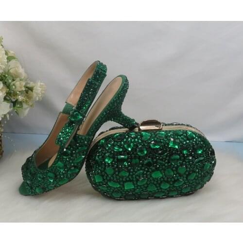 BaoYaFang Summer Female Red Crystal Party Sandals Purse wedding shoes Bride woman Fashion Peep toe Strange Heel Sandals Open Toe