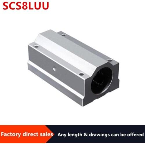 1pc SCS8LUU Linear motion ball bearings cnc parts slide block bushing for8mm linear shaft guide rail CNC parts