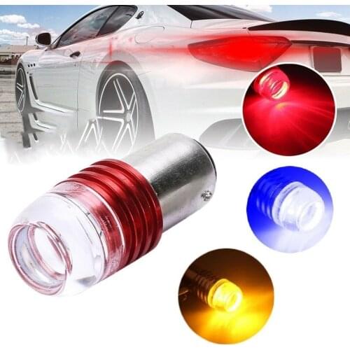 2Pcs Car Motorcycle Light 1157 BAY15D P21/5W LED Car Motor Tail Brake Light Projector Lamp Bulb Decorative Lighting