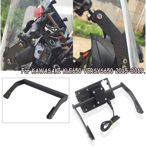 Motorcycle Bracket Mobile Navigation Bracket GPS Universal Bracket For Kawasaki Versys650 KLE650 2015-2019