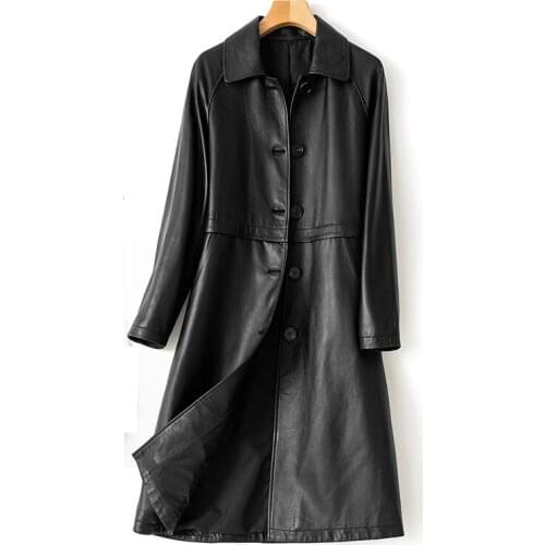 High Quality Real Leather Jackets for Women Genuine Sheepskin Leather Coat Female Plus Size 6xl 7xl 8xl Mujer Chaqueta Zjt2093