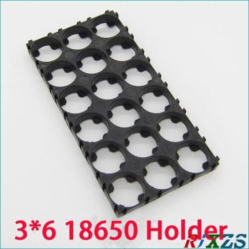2PCS/alot 3*6 18650 Battery Holder Bracket Cylindrical Battery Holder 18pcs18650 Holder Safety Anti Vibration Plastic Case Box