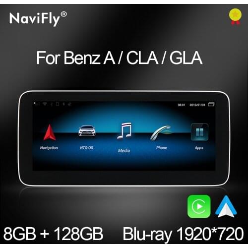 2021 8G+128G 1920*720 Carplay Car Radio With Screen Android Auto For Benz A Class W176/GLA-Class X156/CLA-Class C117