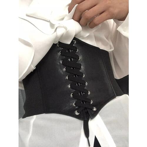 FHYU The New Solid Color Gothic Sexy Women Bandage Corset High Quality Fashion Slim Apparel Collocation Girdle Waist Clip Female