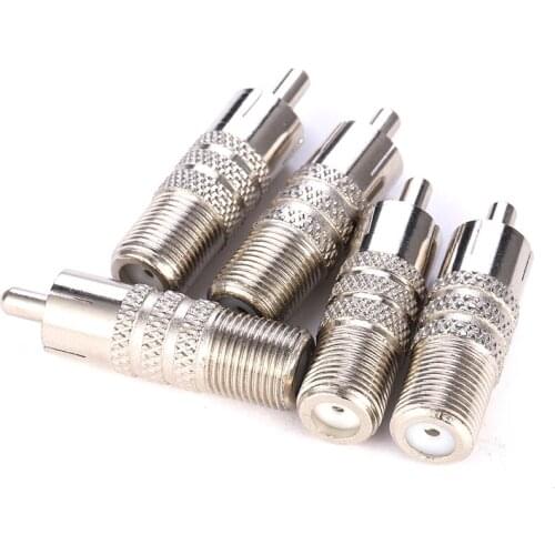 5pcs Male Metal BNC Connector with DC Connector Plug Screw Terminal UTP Video Balun for CCTV Surveillance Camera CCTV system
