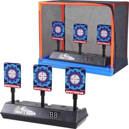 DIY gun Accessories High Precision Scoring Auto Reset Electric Target For nerf bullets for outdoor Sports guns for kids