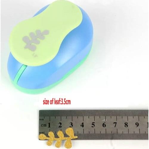 1.5" leaf 35mm Scrapbooking Punches DIY Craft Paper Punch EVA Card making Embossing device Puncher Stationery Creative Kids Gift