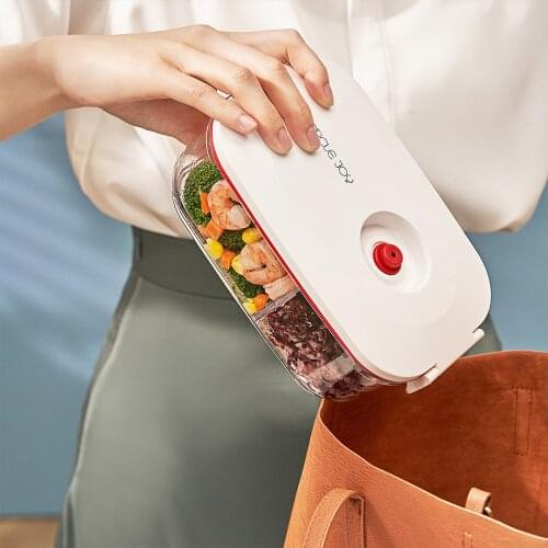 Circle Joy Electric Vacuum Container Lunch Box Mini Portable Food Storage Container Kitchen Fruit Refrigerator Fresh-keeping Box