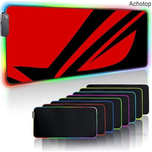 ASUS RGB Soft Large Gaming Mouse Pad ROG Oversize Glowing Led Extended Mousepad Non-Slip Rubber Base Computer Keyboard Pad Mat