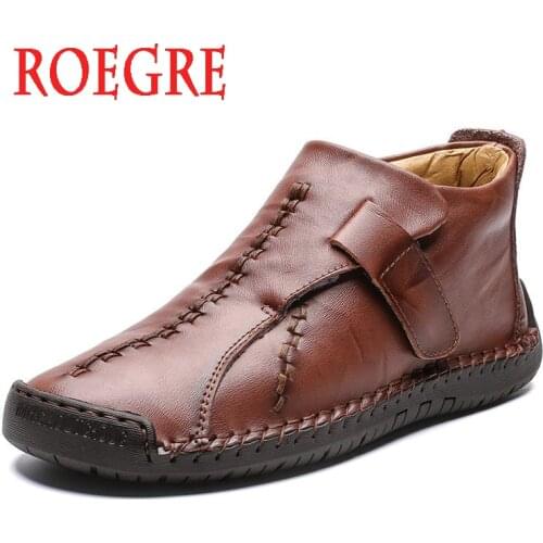 Classic Comfortable Men Leather Casual Shoes Loafers Men High Quality Leather Shoes Men Flats Hot Sale Moccasins Shoes Plus Size