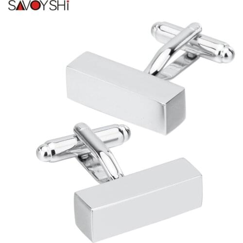 SAVOYSHI Classic Metal Cufflinks for Mens High quality Shirt Cuff links Wedding Groom Gift Jewelry