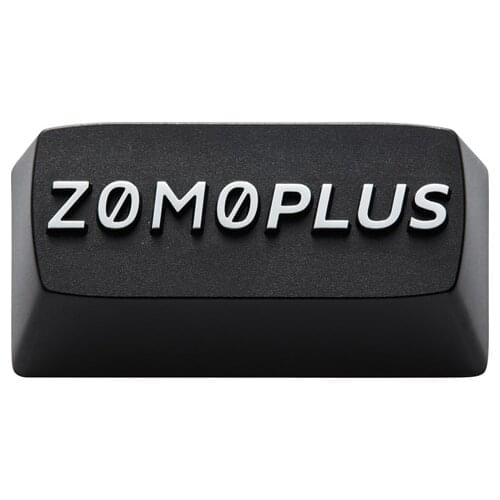 Zomo zomo logo Artisan Keycap CNC anodized aluminum Compatible Cherry MX switch backspace esc black colorway