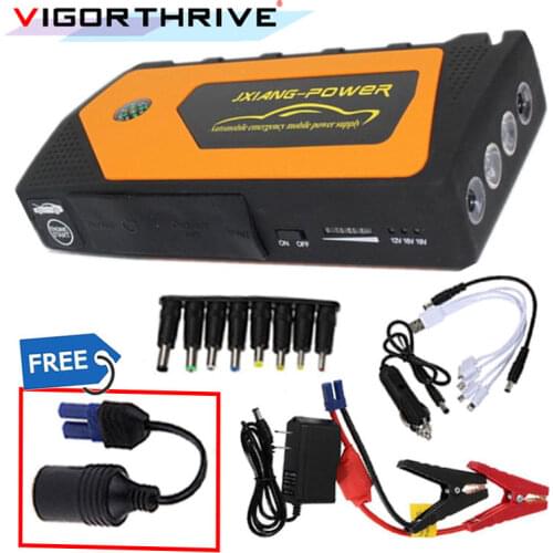 Multi-Function Car Jump Starter Battery Booster 12V Emergency Starting Device Power Bank Car Charger For Car Output Portable