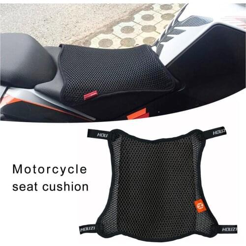 Motorcycle Seat 3D Mesh Cushion Sun Pad Cover Breathable Non Slip Protector