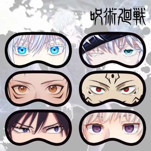 New Anime Jujutsu Kaisen Cosplay EyeMask Sukuna Itadori Yuji Satoru Gojo Cute Cartoon Eyepatch Student Protection Sleep Gift