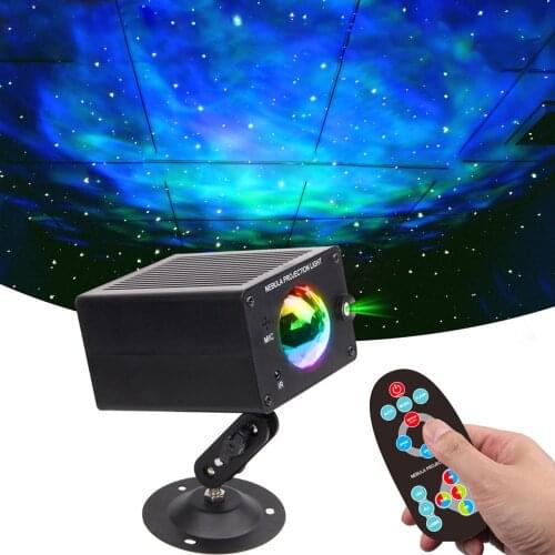 New LED Galaxy Stage Effect Lighting Projector Disco Lamp Strobe Laser Projector Night Light Disco Ball Christmas Holiday Lamp