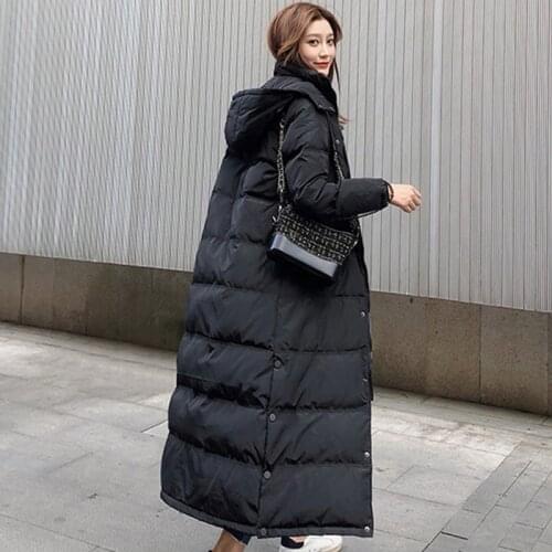Parka Coat X-Long Winter Jacket Women Hood Big Size Large Female Lady Overcoat Outerwear Clothing Extra Maxi Long 2020 7XL 8XL