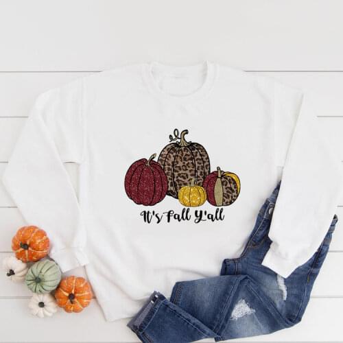 Peace Love Fall Sweatshirt Leopard Pumpkin Graphic Pullovers Hoodies Fashion Women Winter Casual Long Sleeve Hooded Tops