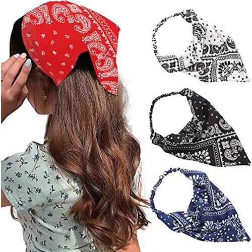 Vintage accessories bandana women elastic hair bands headband turban femme hairband bandeau scarf coletas para el pelo tiara