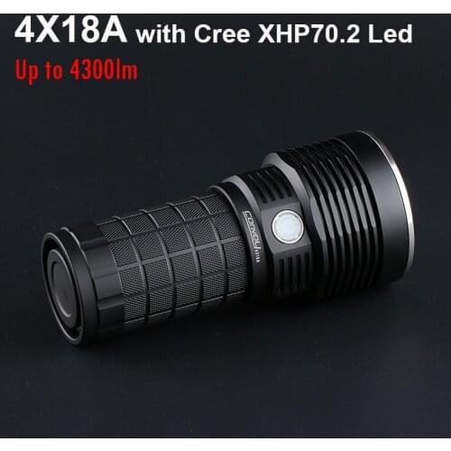 Super Powerful LED Flashlight Convoy 4X18A with Cree XHP70.2 Linterna LED Torch Flash Light 18650 Camping Lantern Work Light