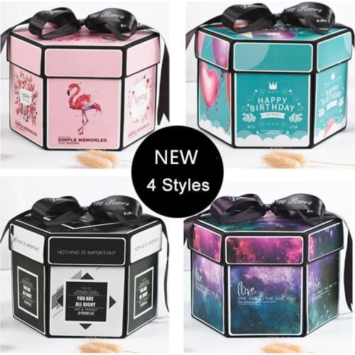 Surprise Partys Love Explosion Box Gift For Anniversary Scrapbook DIY Photo Album Birthday Christmas Valentines Day Gift Cajas