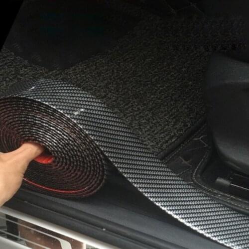 Carbon Fiber Car Door Sill Protection For Hyundai i30 Ix35 KONA Encino Solaris Azera Grandeur Ig Accent Santa Fe Palisade