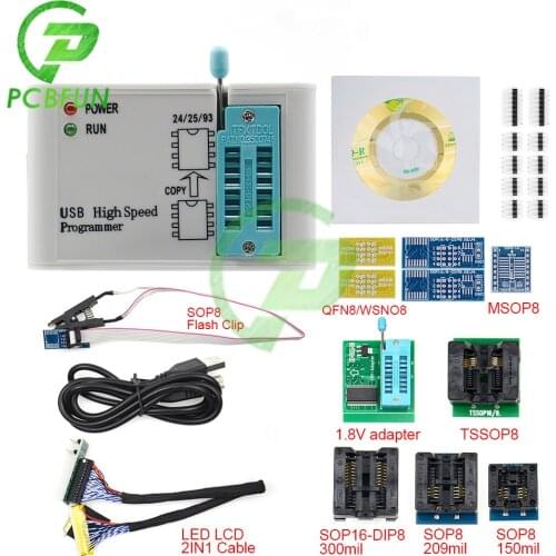 Factory Price Newest EZP2019 High-speed USB SPI Programmer Support 24 25 93 EEPROM 25 Flash BIOS Chip+5 Socket 2/5/8/12 Adapter