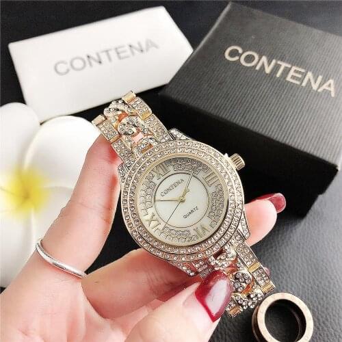 Women Watches Fashion 2020 Roman Quartz Watch Ladies Watches Luxury Female Rhinestone Diamond Watch Male Clock Men Wristwatch