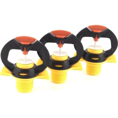 1-50pcs 1/2" Male Thread Garden Sprinkler Yellow Rain Butterfly-Type Sprinkler Home Garden Irrigation Plastic Nozzle