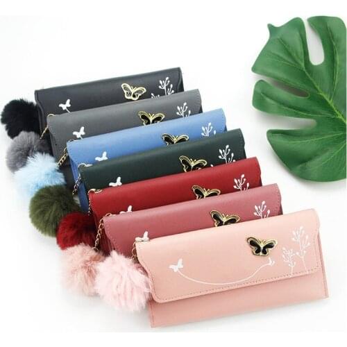 1pcs Long Womens Wallet Female Purses Tassel Card Holder Wallets Female PU Leather Clutch Money Bag Pu Leather Wallet