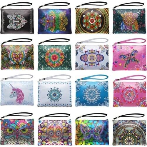 Diamond painting cross stitch DIY diamond sticker wallet handbag leather large mobile phone coin purse