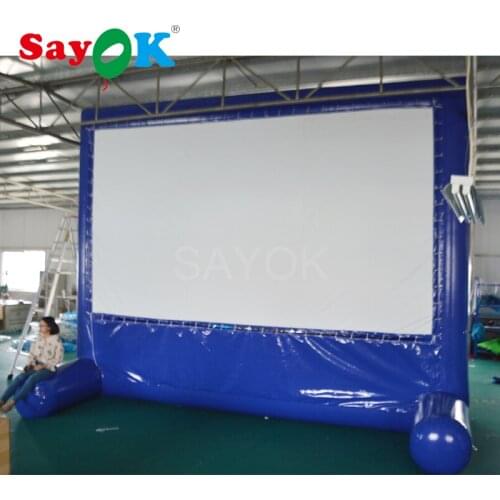 Large air sealed inflatable movie screen projection cinema screen projector screen outdoor