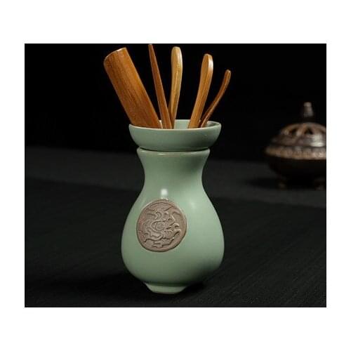 China Kungfu Tea Set Ru Kiln Ceramic Pot Tea Ceremony 6 Tool Tea Accessories