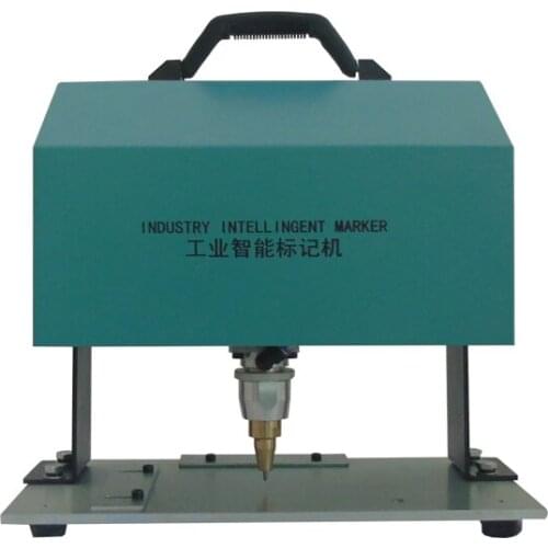 Small Nameplate Sign Aluminum Stainless Steel Automatic Metal Plotter Coding Printer Machine 110*180mm Pneumatic Marking Machine