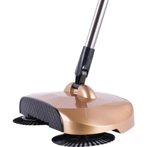 Stainless Steel Sweeping Machine Push Type Hand Push Magic Broom Dustpan Handle Household Cleaning Package Hand Push Sweeper mop